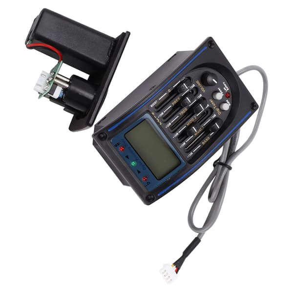 Digital LCD Guitar Tuner Bærbar ABS Musikinstrument Tilbehør