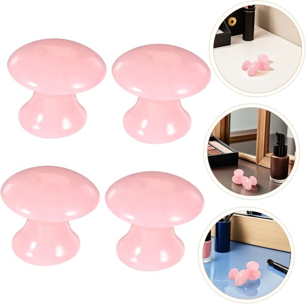 4 st svamp Gua Sha Massagestenar Rullar Ansiktsmassageverktyg