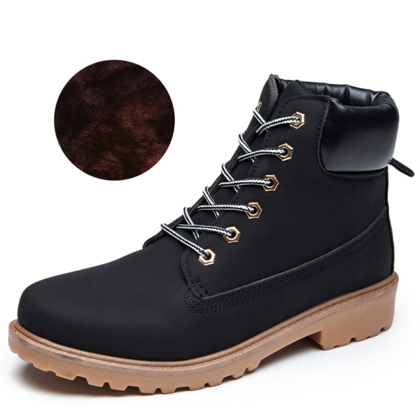 KvinnaEarlWinteShoeFlaHeeBootKeeWarBoots Black 40