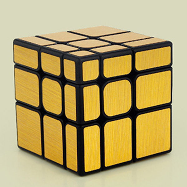 Andra ordningens och tredje ordningens pyramid SQ1 Rubik's Cube mirror gold