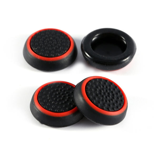 Silikone Thumbstick Grip Hætter til PS3 PS4 Xbox Controller Rød 4 Pak
