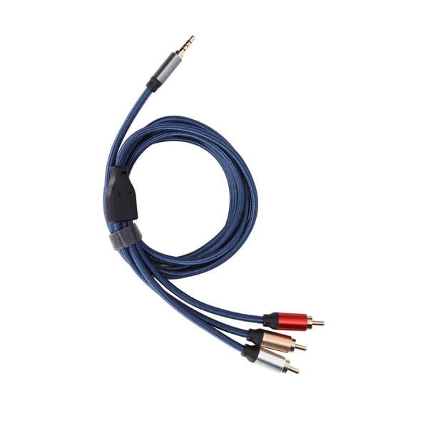 3,5 mm han til RCA han stereo lydkabel 1,8 m til højttaler TV CD DVD