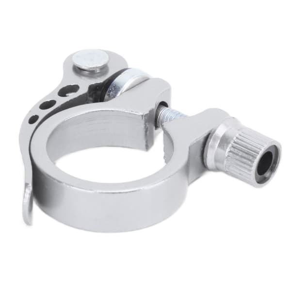 Quick Release Cykelsadelpindsklemme i Aluminiumslegering 3 cm Sølv til Mountainbikes