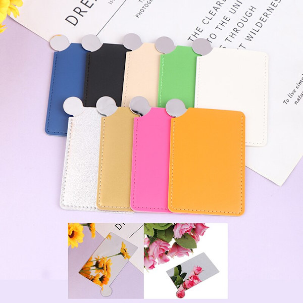 Mini rostfritt stål Makeup Pocket Mirror Cosmetic WT WT