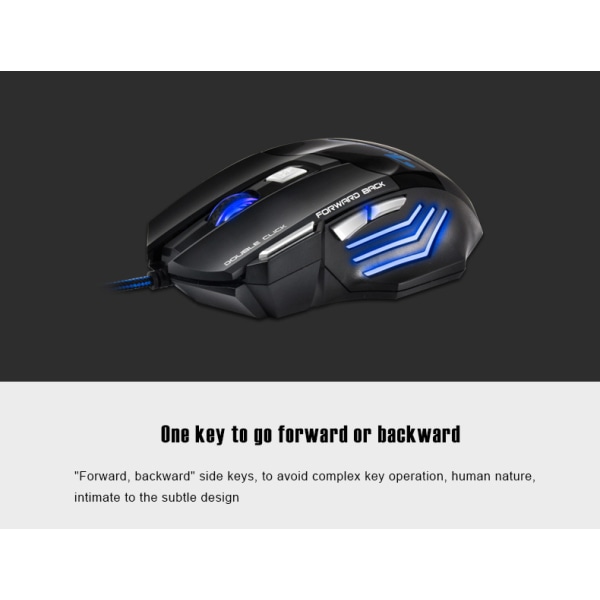 XUSOpticaCordeGaminMousButtoGameMouse Black