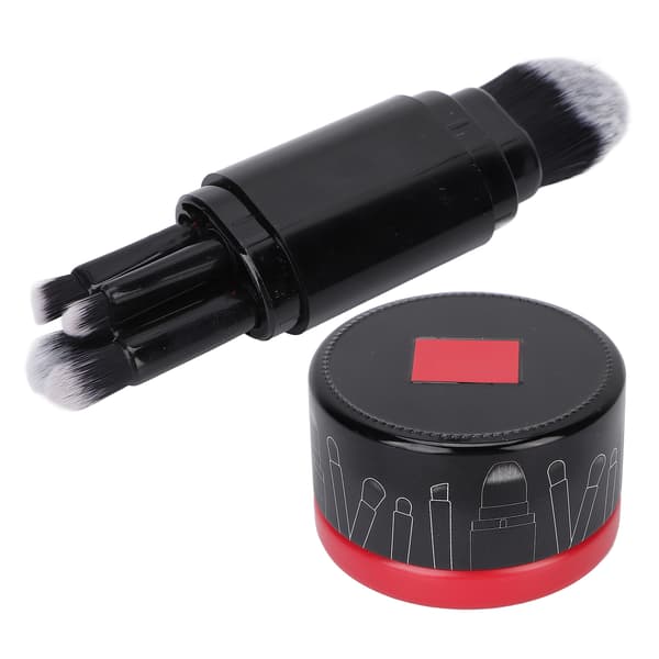 【DENGTU】5 professionelle makeupbørster til rejser med renseboks