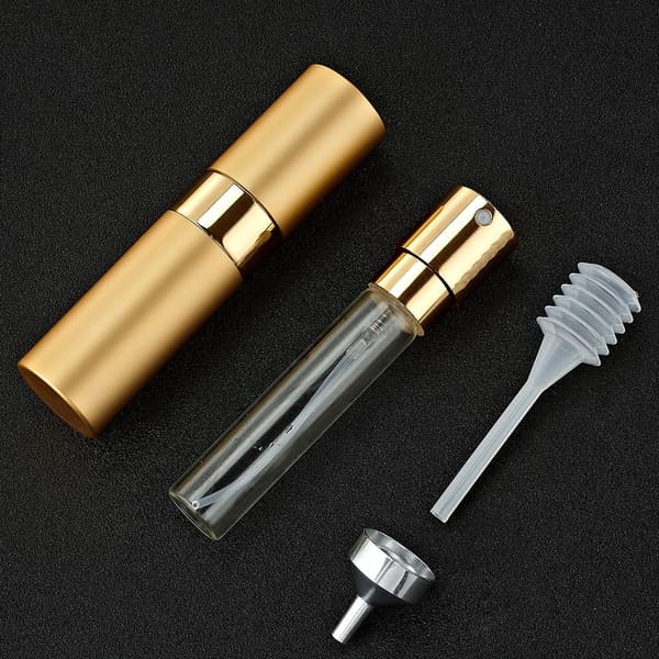 【DENGTU】Liten påfyllningsbar sprayflaska för parfym 8 ml Guld Gold 37