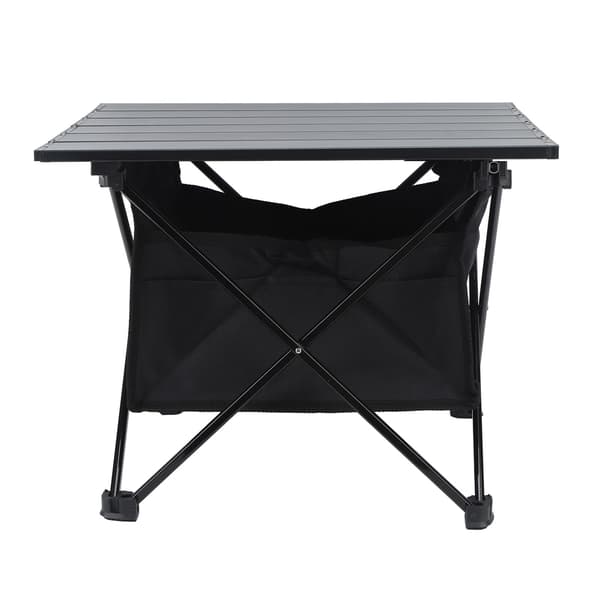 Foldbart campingbord i aluminium med stor opbevaringspose