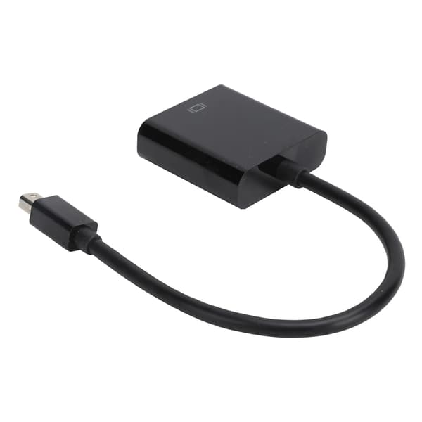 Mini DP Hane till VGA Hona Adapterkabel för ThinkPad PC Dator Svart ABS