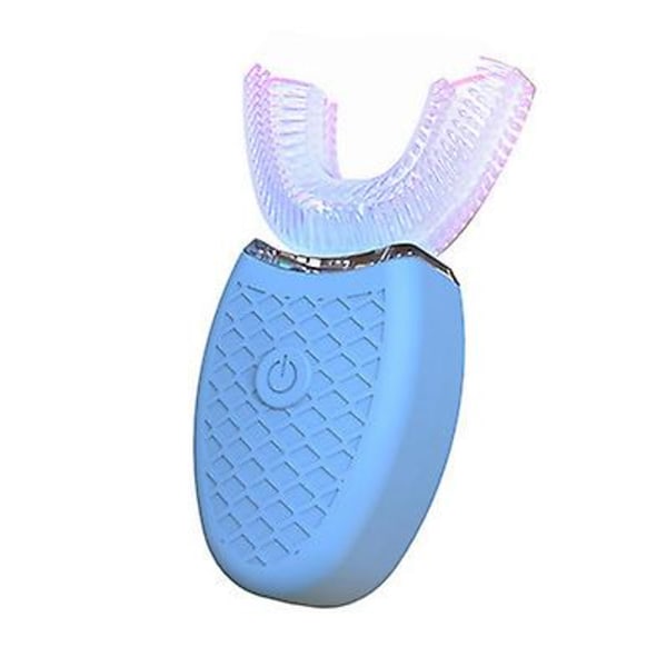 Helautomatisk 360 elektrisk tandborste U-formad LED-lampa