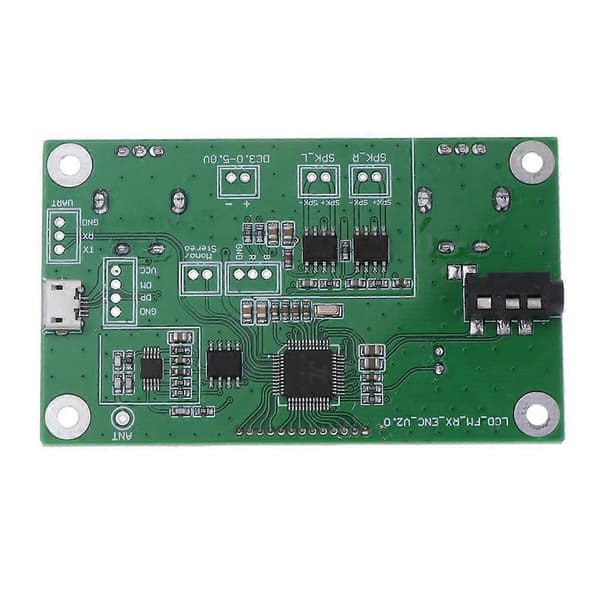 Digital FM 87-108MHz DSP&PLL LCD Stereo Radiomottaker Modul + Seriell Kontroll