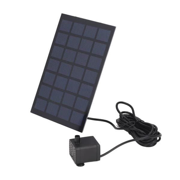 [DT]Solar Springvandspumpe Direkte Drev 6 Dyser Lavt Strømforbrug Solcelle Flydende Springvand til Have 7V
