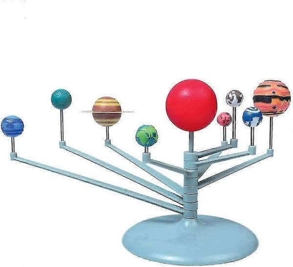 Gør-det-selv solsystem legetøj plastik planet model børne puslespil samle planet sæt børns eksperiment af solsystem stjerne