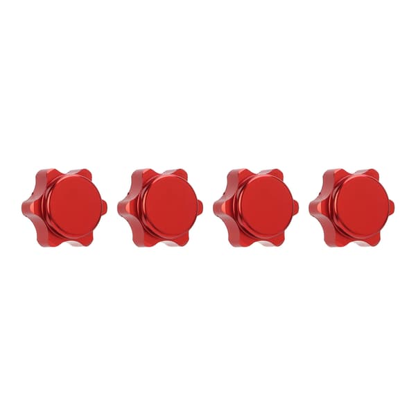 4PCS 17mm Aluminium Vattentäta Mutterkapslar för 1/8 RC Bil Hjul Fälg Nav Mutter Skydd Röd