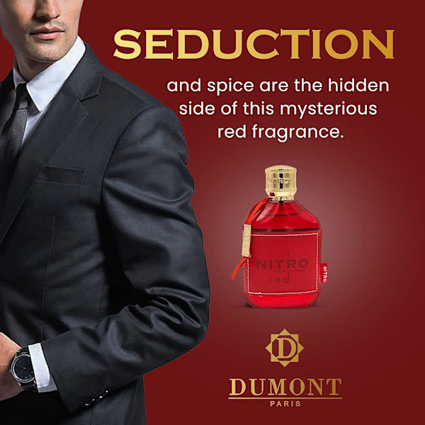 【DENGTU】Nitro Red Dumont Edp Original 100 ml Parfym Herrdoft/