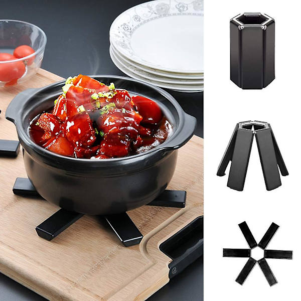 2 st hopfällbar underlägg, värmebeständig underlägg, Hot Pot-ställ