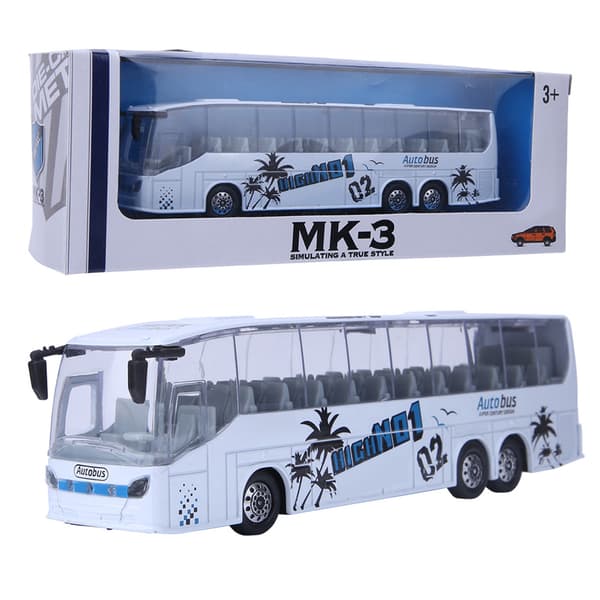 1:50 Alloy Pull Back -simulaatiobussilelu valolla ja musiikilla lapsille, valkoinen