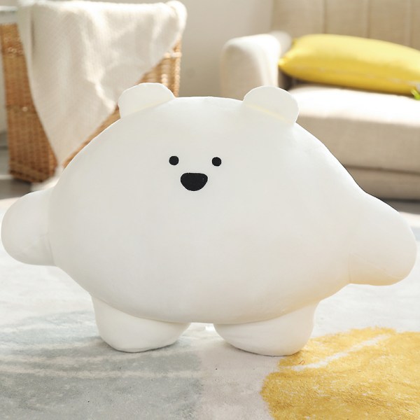 Söt klibbig risdumpling plyschleksaksdocka polar bear 12cm