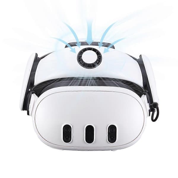 BOBOVR S3 Pro batterihodestropp for Meta Quest 3S/3 med 10000mAh utskiftbart batteri