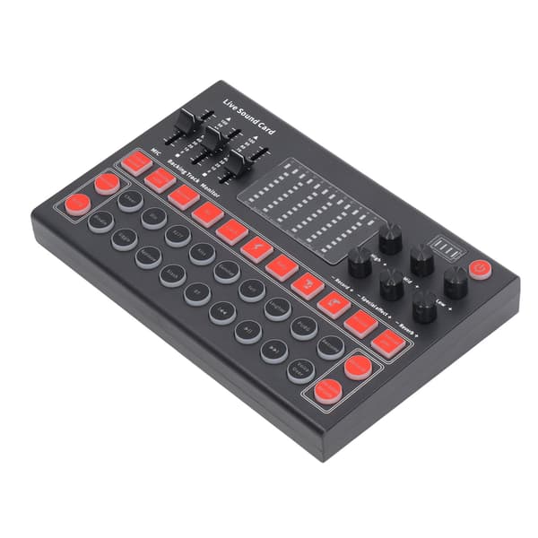 Bluetooth Dual Channel Audio Interface med LED-display brusreducering för liveinspelning