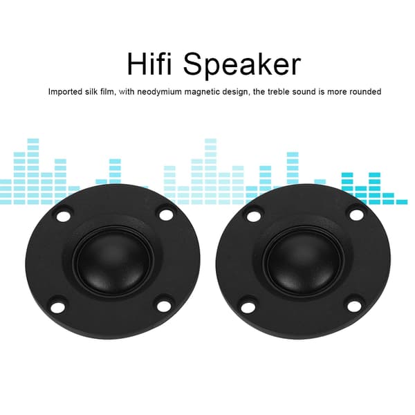 High Fidelity 30W Silke Dome Tweeter Par af 2