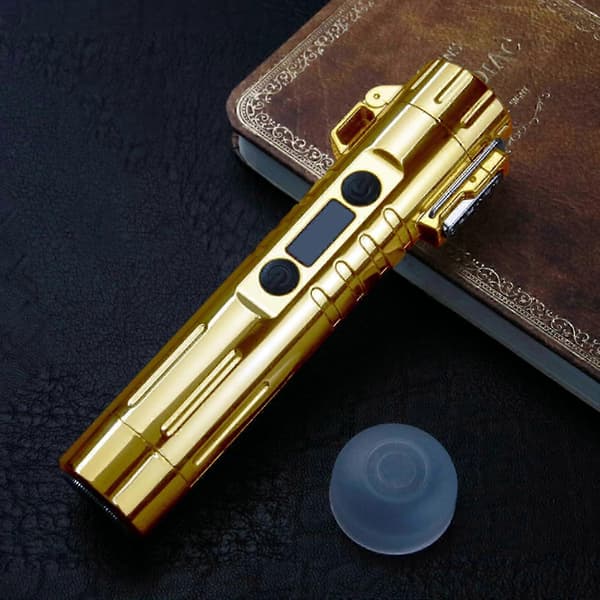 Tuplakaarinen plasmasytytin partakoneilla, tuulenpitävä USB-ladattava