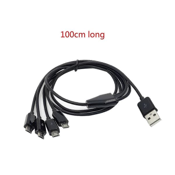 Holdbarhet USB hann til Micro USB hann ladekabel Hurtigladekabel Universell ladekabel for Micro USB-enheter Hvit[dt] White