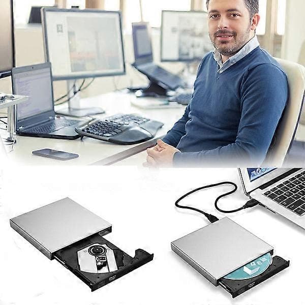 ZK-USB 2.0 Ekstern DVD ROM-drev CD RW-brænder DVD/Disc Combo-brænder bærbar computer[dt]