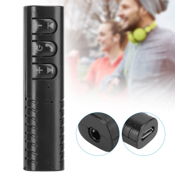 3,5 mm AUX Bluetooth 5.0 trådløs lydmottaker for høyttaler, plug and play