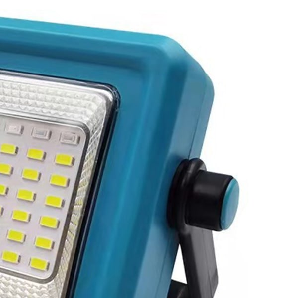 \"Blå bærbar solcellelampe med litiumbatteri for utendørs camping - Multifunksjonell nødlys\"