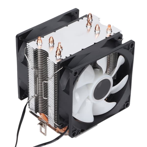 4 Rør 90mm 3pin RGB CPU Køleventilator til Intel LGA775 1155 1156 AMD AM2 AM3 Dobbelt Ventilator