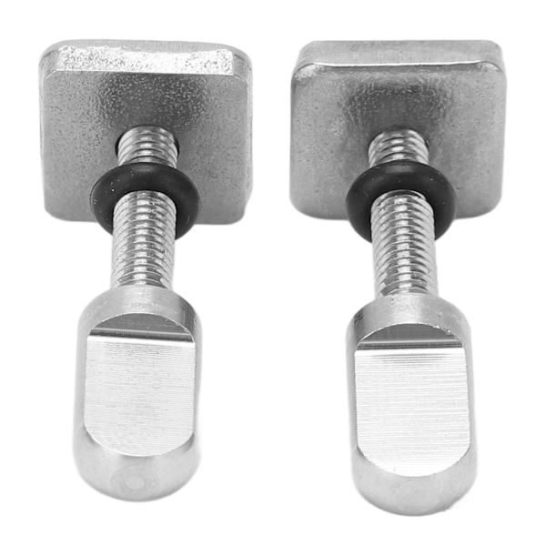 2 stk rustfritt stål flensskive Plug in håndstramming for surfebrett Longboard M4