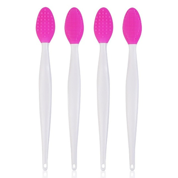 4-pack Nose Duplex Tool Lip Scrub Exfoliating Brush 01 rose