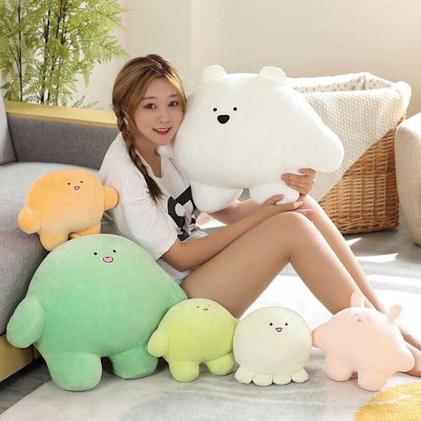 Söt klibbig risdumpling plyschleksaksdocka polar bear 40cm