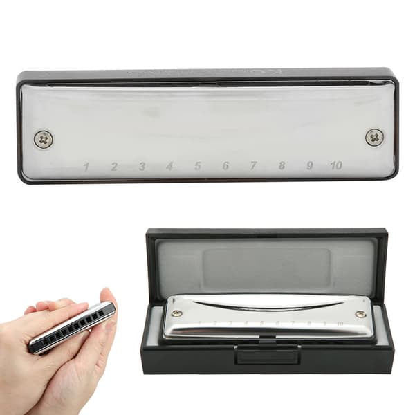 10 Hullers Blues Harmonica Db Nøgle Bærbart Musikinstrument til Begyndere