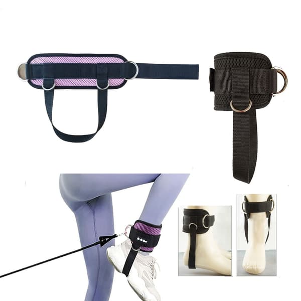 Ankelstropper Polstret Kickback Mansjetter Multi Funksjonell Kabelmaskin Ben Trening