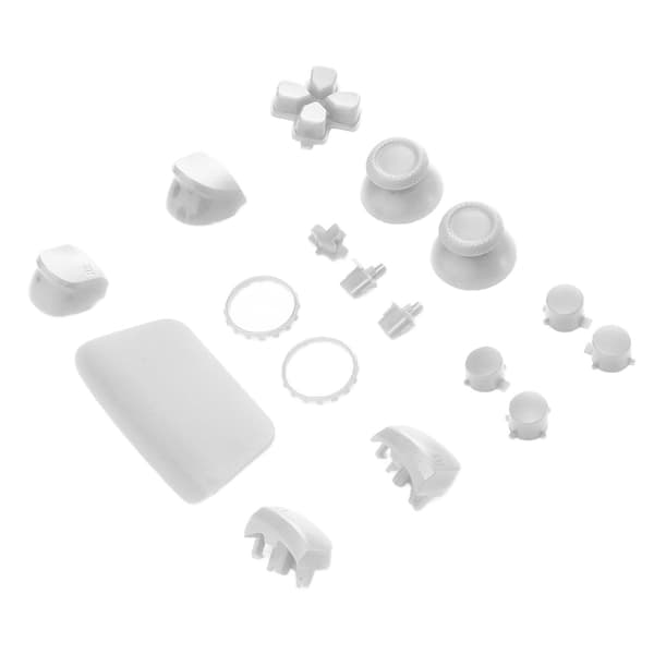 PS5 Controller Reparationssæt Hvide Udskiftningsknapper Komplet L2 R2 Knapsæt
