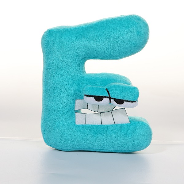 20 cm Alphabet Lore plysch kudde docka LetterE