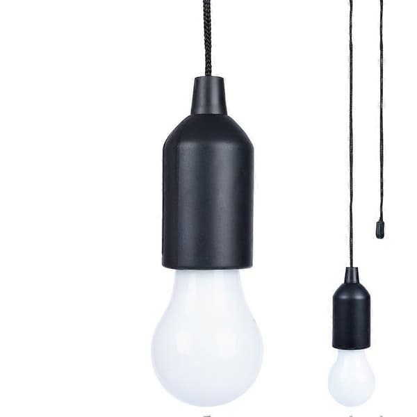 LED-lampe i pæreform med 90 cm ledning til camping