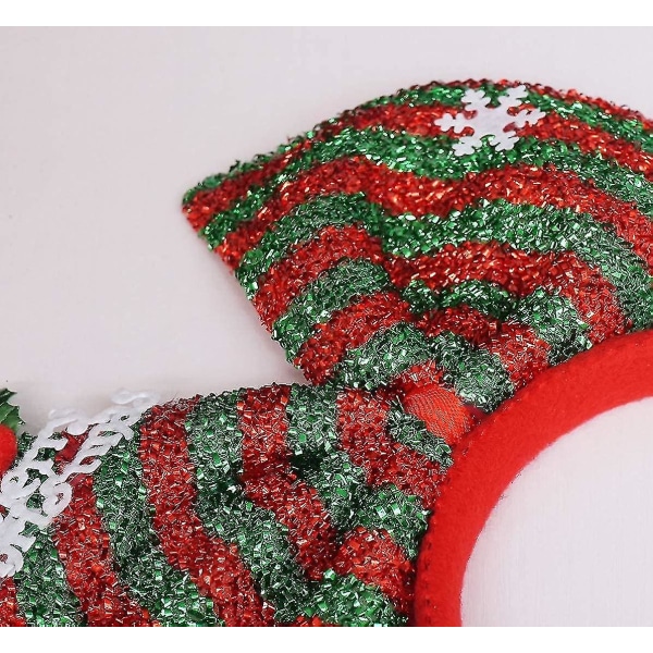 Hårbåge Xmas Hårtillbehör Huvudbonader Färgglad rosett jul