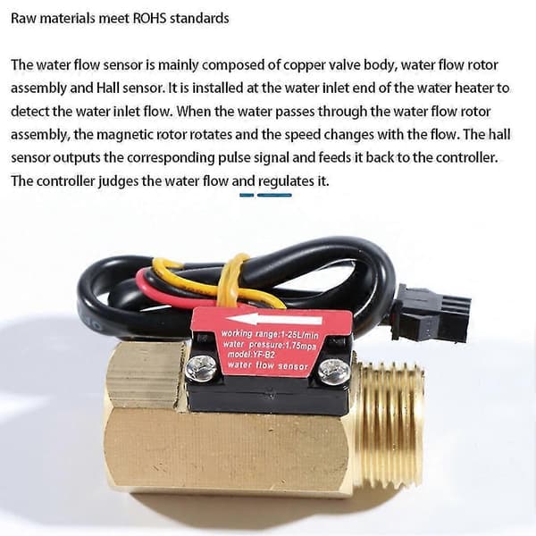 G1/2 tommer vand-hall-sensor-afbryder-måler til industriel turbinestrømningsmåler vand-sensor -[dt]