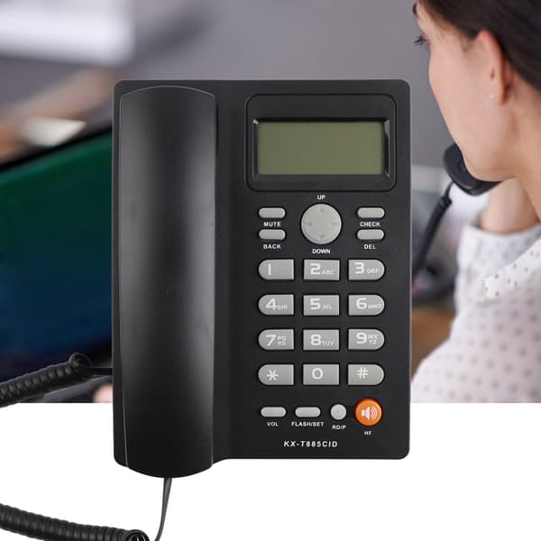 Håndfri Hurtigtelefon til Hjemmekontor Hotel Sort