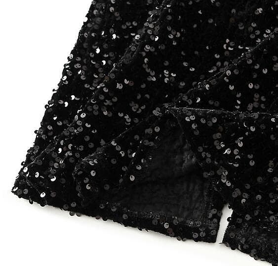 Dame Paillet Nederdel Fest Maxi Nederdel