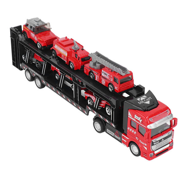 32cm Leluleluauto Leluleluauto 6 Pienellä Lelulelulla - Vetäytyvä Palokuntaa Leluleluauto - Keräilyajoneuvosetti