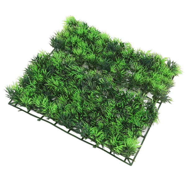 Kunstig grønt gressmatte for akvarium og skilpadddekorasjon
