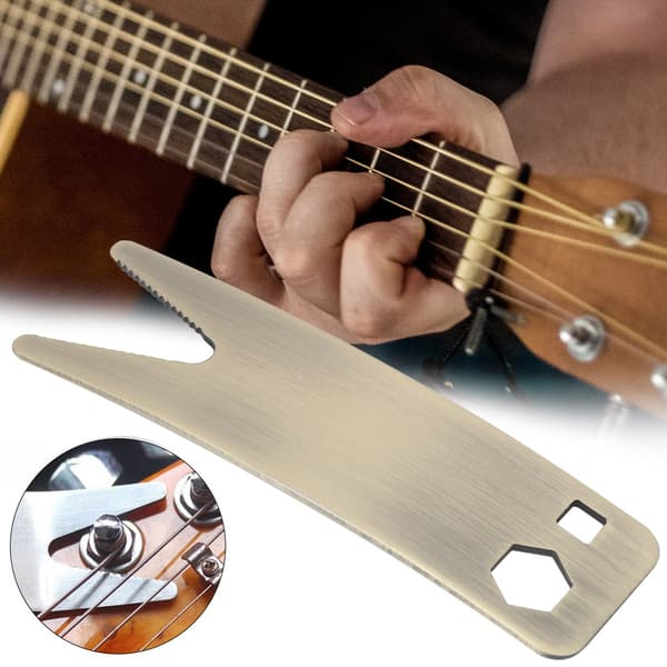 Guitar Bas Multifunktionsnøgle Spændeværktøj Musikinstrument Tilbehør