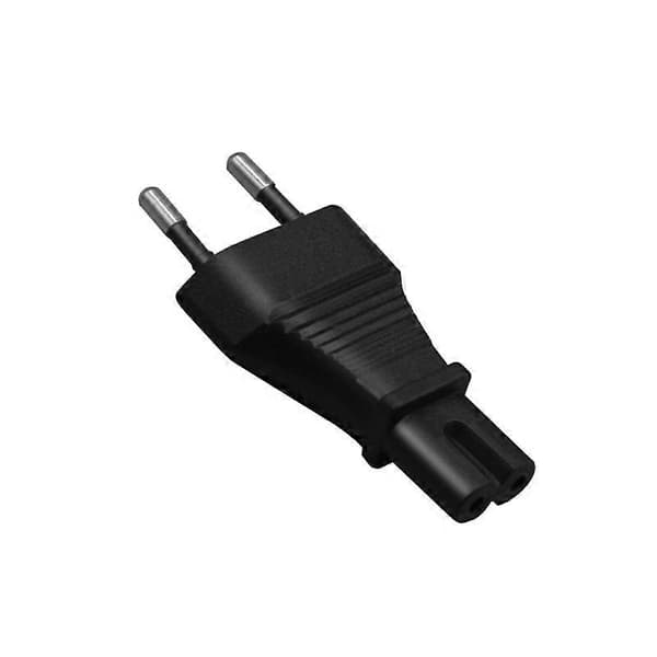 [DT]EU 2-benet han til IEC 320 C5/C7 strømforsyningsadapter til bærbar computer EU4.0MM TO C7
