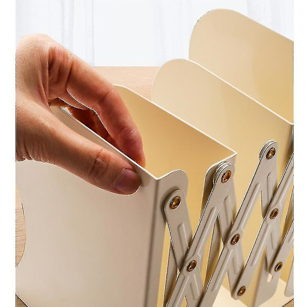 Bord Skrivbord Expanderbar justerbar bokhylla Bokstöd Stativ beige