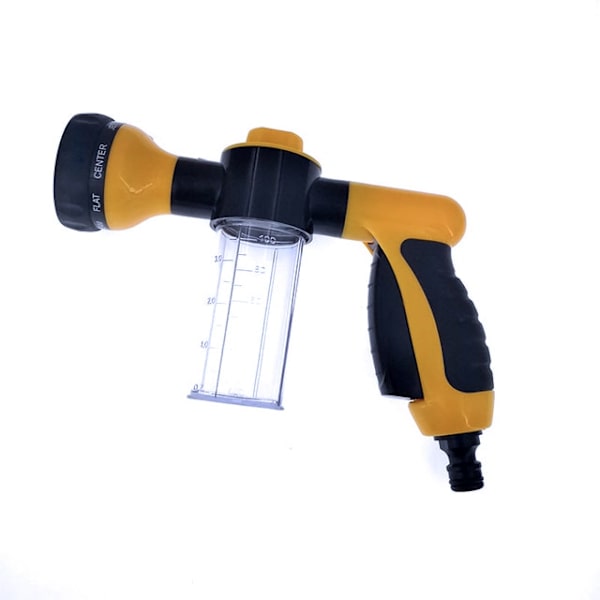 Bärbar Auto Foam Lance Vattenpistol Bilar tvättverktyg yellow