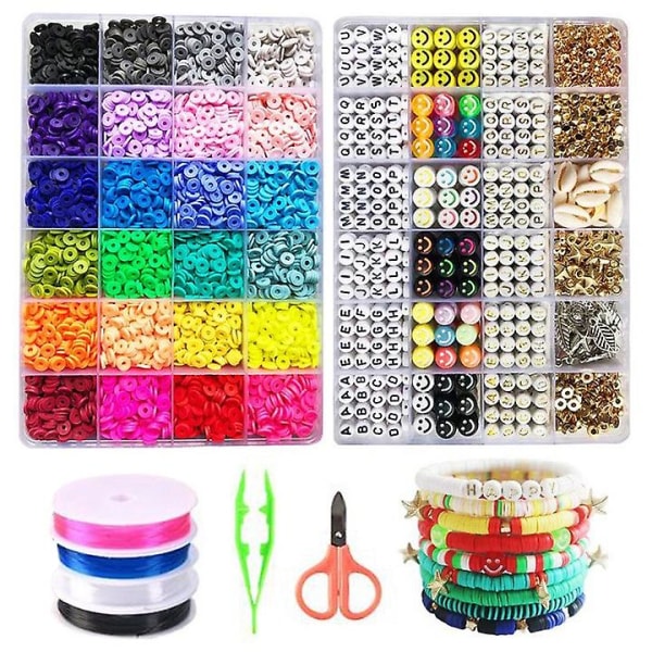 Clay Beads Disc Beads Making Kit til Child Polymer Clay Discs